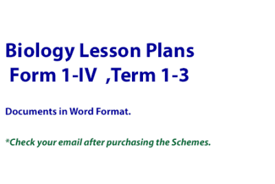Biology Lesson Plans-Term 1 to 3-Form One to Form Four - Image 2
