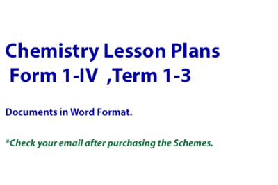 Chemistry Lesson Plans-Term 1 to 3-Form One to Form Four - Image 2