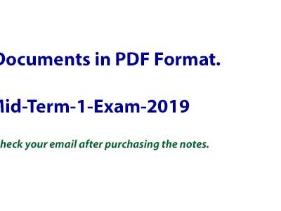 Mid-Term-1-Exam-2019