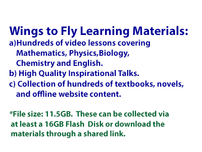 Wings to Fly Learning Materials-For High School