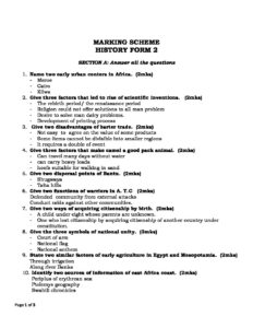 Form Two History Set 2 MS | Enhanced Education Group