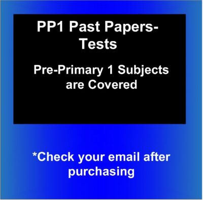 2020 Pre-Primary 1(PP1) Papers-31 Files