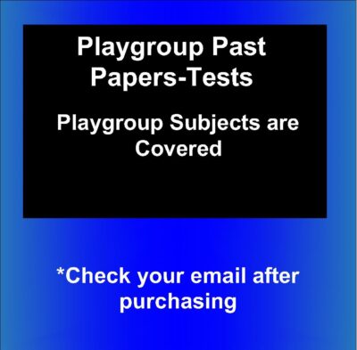 2021 Play Group Past Papers