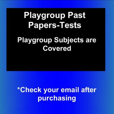 2021 Play Group Past Papers