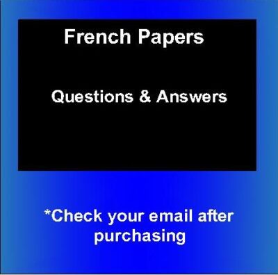 2006-2019 KCSE KNEC-French Papers