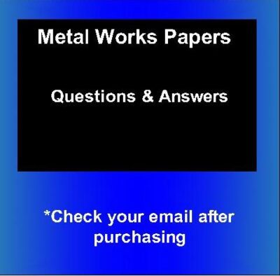 2008-2019 KCSE KNEC-Metal Works Papers