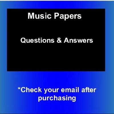 2006-2019 KCSE KNEC-Music Papers