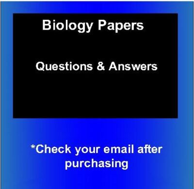 2016 KCSE Mocks –Biology Questions&Answers