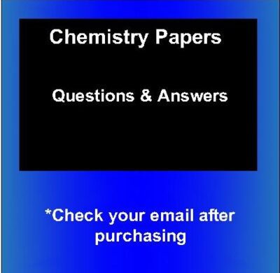 2016 KCSE Mocks – Chemistry Questions&Answers