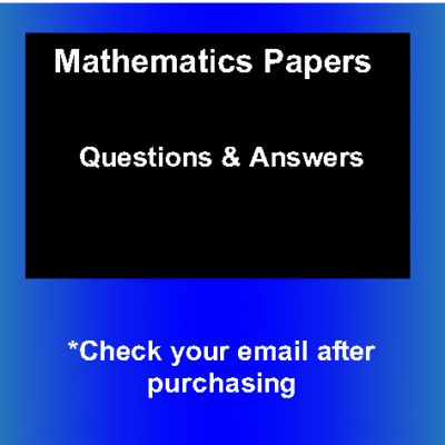 2016 KCSE Mocks – Mathematics Questions&Answers