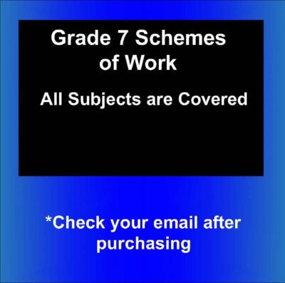 Grade 7 Schemes of Work