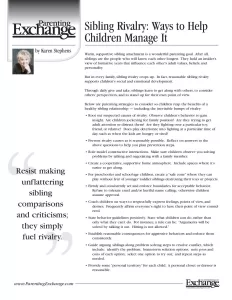 sibling-rivalry | Enhanced Education Group
