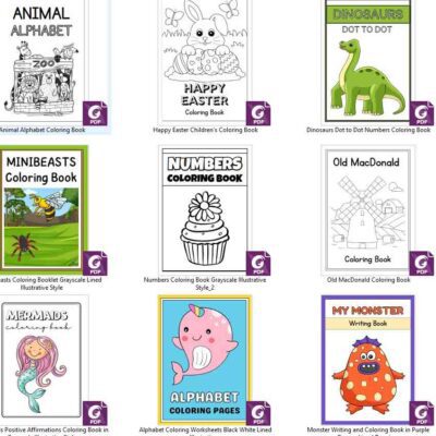 Colouring Books Bundle-200 PDFs