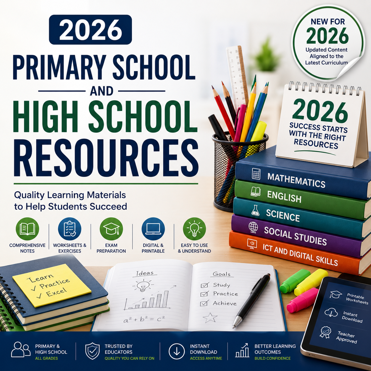 2026 Primary and High School Resources