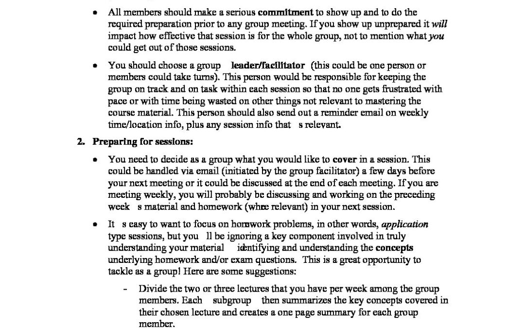 How to Form a Successful Study Group | Enhanced Education Group